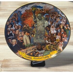 Ghent Collection The 1986 Memory Plate Memorable People & Events COA 12" Vintage
